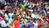 Angelique Kerber of Germany celebrates after winning (6-3) (4-6) (6-4) against Karolina Pliskova of the Czech Republic in their Women's Singles Final Match on Day Thirteen of the 2016 US Open at the USTA Billie Jean King National Tennis Center on Septembe