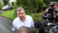 Former England national football team manager Sam Allardyce speaks to the press outside his home in Bolton on September 28, 2016. AFP / PAUL ELLIS