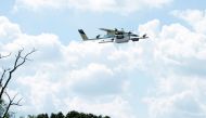 A Project Wing prototype during a test flight. (Photo: Project Wing, Alphabet Inc)