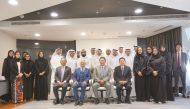 Ambassador of Japan to Qatar, Shingo Tsuda, and other officials with Qatari young leaders who are participating in the Rising Leaders Program of Qatar Leadership Center (QLC). 