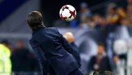Germany's coach Joachim Loew reacts REUTERS/Wolfgang Rattay
