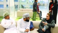 Stars of Science alumni Amina Al Hawaj with Stars of Science candidates.