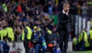 Manchester City's Spanish coach Pep Guardiola looks on during the UEFA Champions League football match FC Barcelona vs Manchester City at the Camp Nou stadium in Barcelona on October 19, 2016. (AFP / JOSEP LAGO)