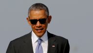 U.S. President Barack Obama arrives to board Air Force One for travel to North Carolina from Joint Base Andrews, Maryland, U.S. November 2, 2016. REUTERS/Jonathan Ernst