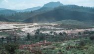 View at Bento Rodrigues village, ruined by the flood following the deadly collapse of the Samarco iron-ore mine dam last year, in Mariana of Minas Gerais State, Brazil, on October 26, 2016. Next November 5 marks the first anniversary of the burst of the i