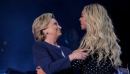 U.S. Democratic presidential nominee Hillary Clinton is joined by artist Beyonce at a campaign concert in Cleveland, Ohio, U.S. November 4, 2016. REUTERS/Brian Snyder TPX IMAGES OF THE DAY
