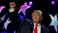 Republican presidential nominee Donald Trump speaks at a Bollywood-themed charity concert put on by the Republican Hindu Coalition in Edison, New Jersey, U.S. October 15, 2016. REUTERS/Jonathan Ernst/File Photo