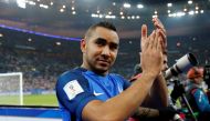 France's Dimitri Payet celebrates at the end of the match. REUTERS/Benoit Tessier
