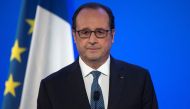 French President Francois Hollande gives a press conference during the COP22 Climate Change Conference in Marrakesh on November 16, 2016. AFP / FADEL SENNA