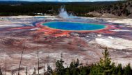 The Grand Prismatic Spring, the largest in the United States and third largest in the world, is seen in Yellowstone National Park, Wyoming, June 22, 2011. Picture taken June 22, 2011. REUTERS/Jim Urquhart/File Photo