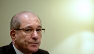  This file photo taken on January 16, 2014 shows Ahmet Uzumcu, director general of the Organisation for the Prohibition of Chemical Weapons (OPCW), holding a press conference in Rome. The global watchdog tasked with destroying chemical weapons is probing 