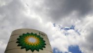 Signage for a BP petrol station is pictured in London in this file picture taken on July 29, 2014. (Reuters /Luke MacGregor)