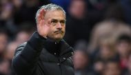 Manchester United's Portuguese manager Jose Mourinho waves to the fans following the English Premier League football match between Manchester United and Arsenal at Old Trafford in Manchester, north west England, on November 19, 2016. The match ended in a 