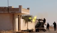 Syrian oppositions attack positions of the Assad Regime forces near the Beyanun village of Aleppo, Syria on November 27, 2016 ( Mahmuod Faisal - Anadolu Agency )
