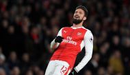Arsenal's Olivier Giroud. Reuters / Tony O'Brien Livepic 
