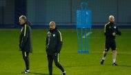 Manchester City manager Pep Guardiola during training Action Images via Reuters / Jason Cairnduff 