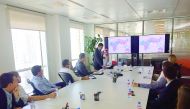 The MBA students from DePaul University being hosted by Ooredoo.
