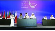 A young student speaking at the 'International conference of the Future Generation' at QNCC yesterday. Pic: Kammutty VP/ The Peninsula