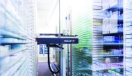 The automated dispensing unit, known as the pharmacy robot.