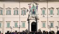 A picture shows the Quirinale Presidential palace in Rome, on December 10, 2016, during the consultations of Italy's President Sergio Mattarella with representatives of Italy's main parties to agree on a new government. Italy was plunged into political un
