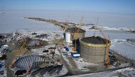 The $27 billion Yamal LNG energy project in the Russian Arctic is a centerpiece of President Vladimir Putin’s plan to reduce Russia’s dependence on natural-gas customers in Europe by increasing exports to Asia. PHOTO: KIRILL KUDRYAVTSEV/AGENCE FRANCE-PRES