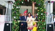 Philippine Ambassador Wilfredo C Santos (second left) and Nguyen Thi Chau Anh (centre), wife of Vietnam Ambassador Nguyen Hoang, cutting the ribbon along with ASEAN ambassadors to launch the “ Handog ng Kulinarya sa Qatar 2016” at Westin Doha Hotel and Sp