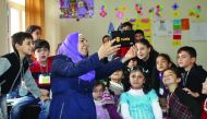 Participants at the ‘Learn Syria’, one of the five newly selected WISE Accelerator projects.