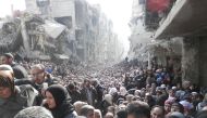 (File Photo) Al-Yarmouk refugee camp, south of Damascus