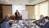 The workshop on educating Syrian refugees being held in Istanbul. 