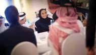 H E Sheikha Al Mayassa bint Hamad bin Khalifa Al Thani, Chairperson of Qatar Museums, at the gala dinner.