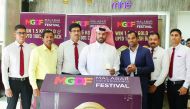 Malabar Gold & Diamonds announced the first two raffle draw winners of the running campaign ‘Malabar Gold & Diamond Festival’ in the presence of Ejayan Ali Almarri, Head of field control department of the Ministry of business & Trade; Naufal Thadthil, Zon