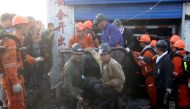 A scene near a collapsed colliery which killed 11 trapped miners, January 7, 2016( Reuters) 