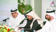 Qatar Rail officials at the meeting.