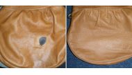 The clinic cleaned the bag and matched the colour to the rest of the leather, then added colour to the area that was stained.
