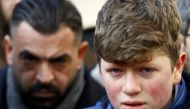 A boy cries at the funeral of Ayhan Arik a victim of an attack by a gunman at Reina nightclub in Istanbul, Turkey, January 1, 2017 (REUTERS / Osman Orsal) 
