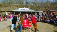 Students at the programme in Muzaffarabad.