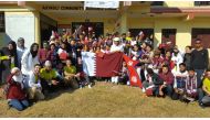 CNA-Q students with ROTA officials and volunteers in Nepal.