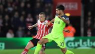 Southampton's Jordy Clasie in action with Liverpool's Emre Can. Reuters / Toby Melville 