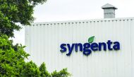 A logo on display outside the Syngenta AG plant in South Africa,