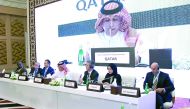 Minister of State for Foreign Affairs H E Sultan bin Saad Al Muraikhi speaking at the concluding session of the meeting on UNSC reforms in Doha yesterday.