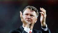 FILE PHOTO: Britain Football Soccer - Manchester United v AFC Bournemouth - Barclays Premier League - Old Trafford - 17/5/16 Manchester United manager Louis van Gaal applauds fans during a lap of honour after the game. Action Images via Reuters/Carl Recin