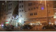 Raindrops on a car window in Al Sadd. (photo: Abdul basit)