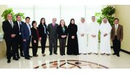 Minister of Public Health H E Dr Hanan Mohamed Al Kuwari with the Secretary of Health in the Republic of the Philippines, Paulyn Jean Rosell-Ubial, in Doha yesterday. During the meeting, they discussed means to develop relations in the field of health.