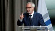 European Investment Bank (EIB) President Werner Hoyer presents the EIB Group annual results at a news conference in Brussels, Belgium, January 24, 2017. REUTERS/Francois Lenoir
