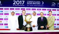 (From left) Mohammed Faisal Al Naimi, Executive Director of Qatar Golf Association (QGA), Nick Tarratt, Director of European Tour International Office in Dubai, Fahad Nasser Al Naimi, General Secretary of QGA, Joseph Abraham, Chief Executive Officer of Co