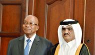 South African President Jacob Zuma received the credentials of Qatar’s Ambassador Extraordinary and Plenipotentiary to South Africa, Abdulla Hussein Al Jaber in Pretoria, yesterday. Al Jaber conveyed Emir H H Sheikh Tamim bin Hamad Al Thani’s greetings an