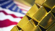 Gold of 24 karat bars are seen at the United States West Point Mint facility in West Point, New York, US. 