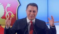 Leader of Macedonian ruling party VMRO-DPMNE and former Prime Minister Nikola Gruevski addresses the media in Skopje, Macedonia, December 12, 2016. REUTERS/Ognen Teofilovski.