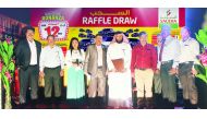 Saudia Group officials and other participants at Saudia Group's first anniversary bonanza raffle draw function recently held at Saudia Hypermarket's Ummal Dhoom Branch. 