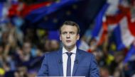 Emmanuel Macron, head of the political movement En Marche !, or Onwards !, and candidate for the 2017 presidential election, attends a campaign rally in Lyon, France, February 4, 2017. (REUTERS/Robert Pratta)